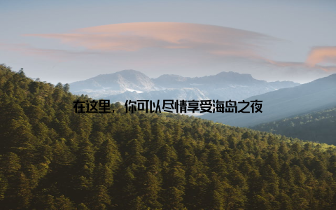 在这里, 你可以尽情享受海岛之夜